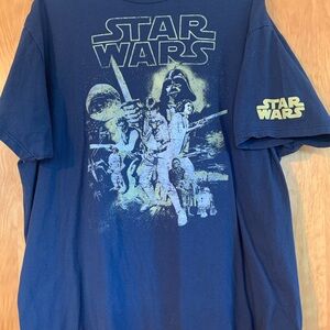 Fifth Sun Star Wars 100% Cotton Navy T-Shirt 2XL